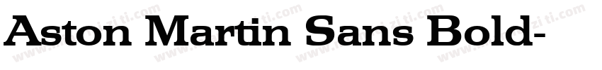 Aston Martin Sans Bold字体转换